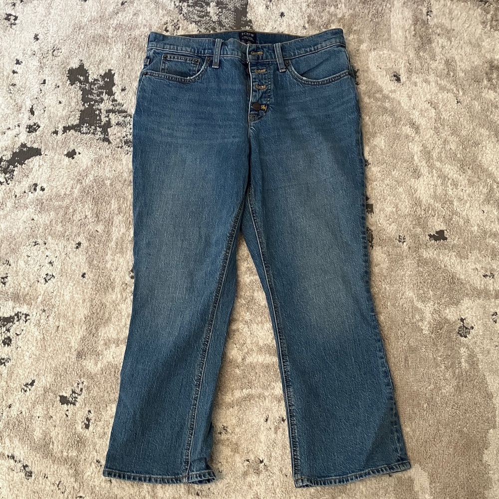 J. Crew Women's Straight Leg Blue Jeans